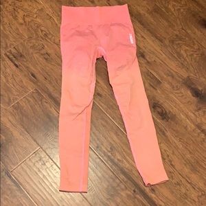 Gymshark Ombre Seamless Leggings - Peach Coral - S